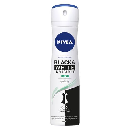 Deodorant antiperspirant dama Nivea Invisible for Black & White Fresh 150ml