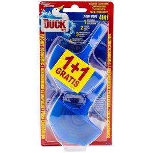 Odorizant toaleta solid 4in1 Duck Aqua Blue 40gr, 1+1